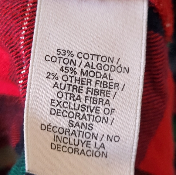 Victoria's Secret 2 Piece Pajama Set Red Plaid Button Down Lightweight Medium - Picture 10 of 10